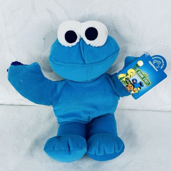 1996 Applause Sesame Street Cookie Monster Plush Jim Henson‎ Blue - Picture 2 of 10
